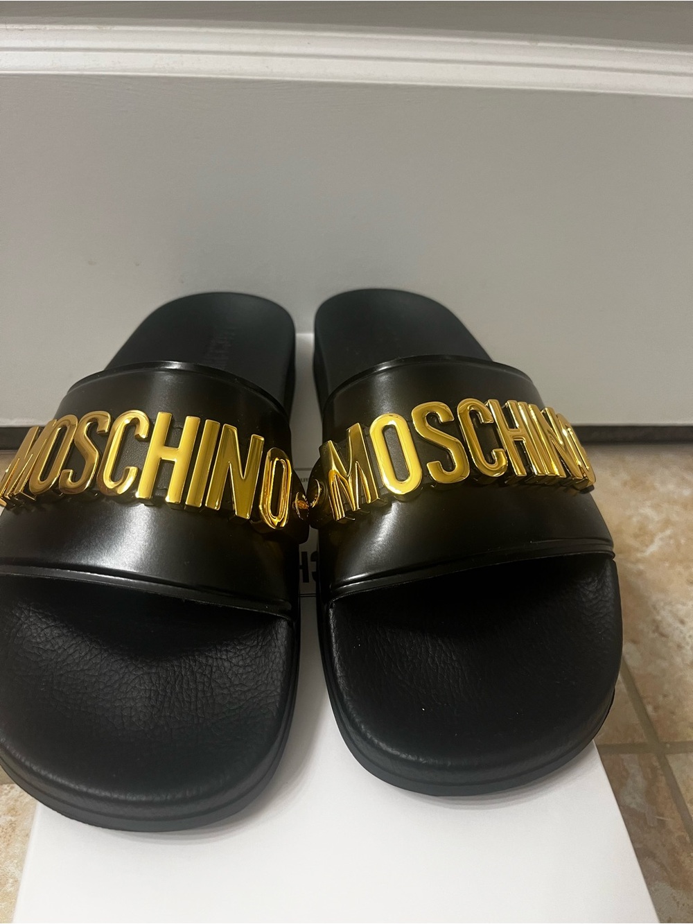 Moschino White Logo Shoe Box